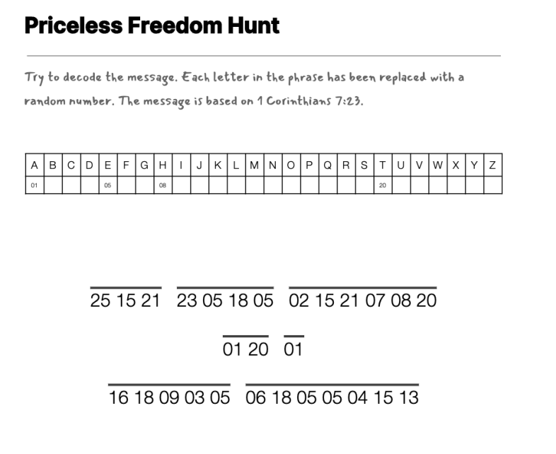 Remembrance Day cryptogram